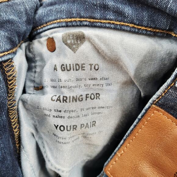 Madewell 10" High-Rise Skinny Jeans 5-Pockets Zip Button Fly Women's Size 26 - Picture 9 of 9